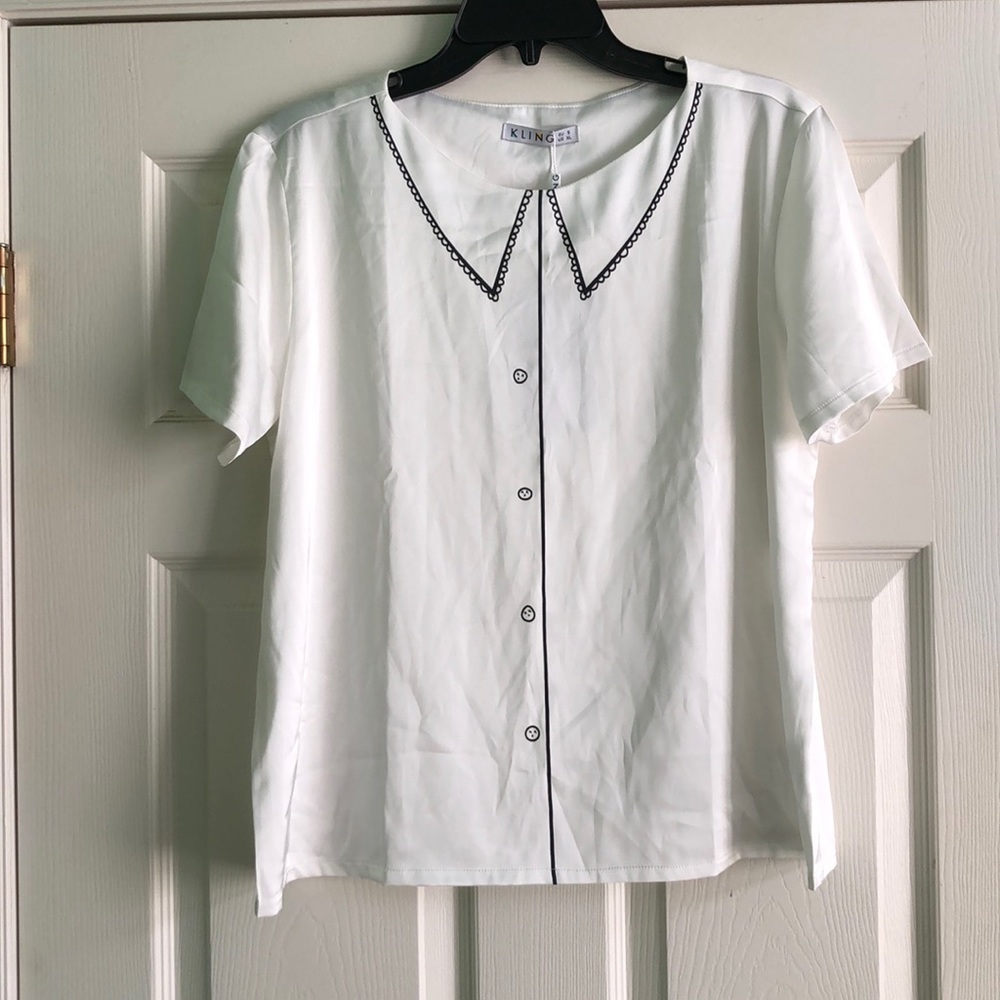 KLING Trompe L’œil Printed Top